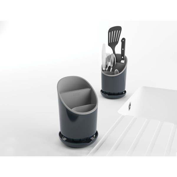 Szary ociekacz na sztućce i przybory kuchenne Joseph Joseph Dock-image-2