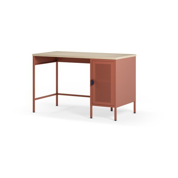 Biurko z blatem w dekorze dębu 60x120 cm Sayla – Marckeric-image-3