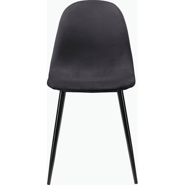 Ciemnoszare aksamitne krzesła zestaw 4 szt. Monza – Støraa-image-1