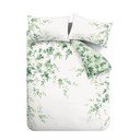 Biało-zielona bawełniana pościel dwuosobowa 230x220 cm Scenic Leaves – RHS