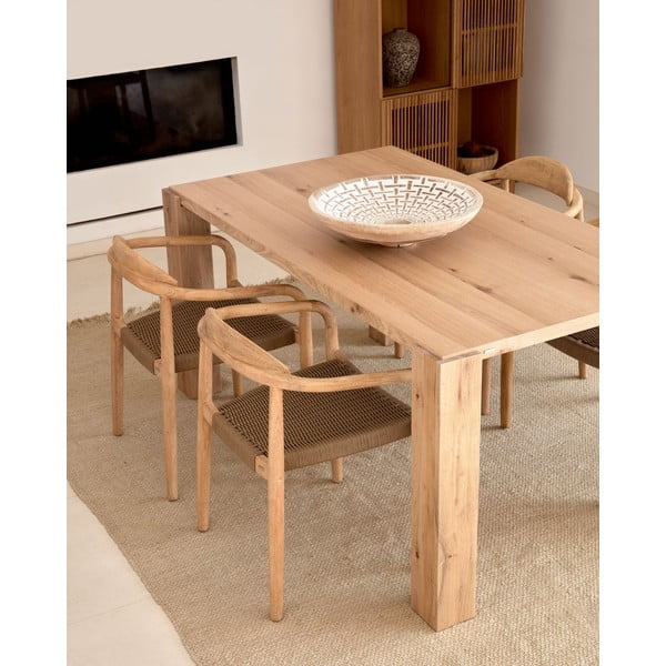 Stół w dekorze dębu 100x200 cm Deyanira – Kave Home-image-3