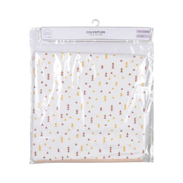 Biały bawełniany koc dziecięcy 75x75 cm Forest – Bébé Douceur-image-1