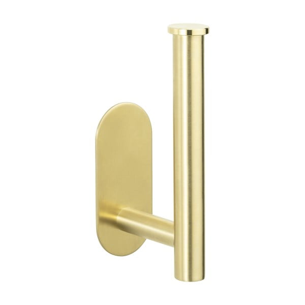 Samoprzylepny uchwyt na papier toaletowy ze stali nierdzewnej Orea Gold – Wenko-image-3
