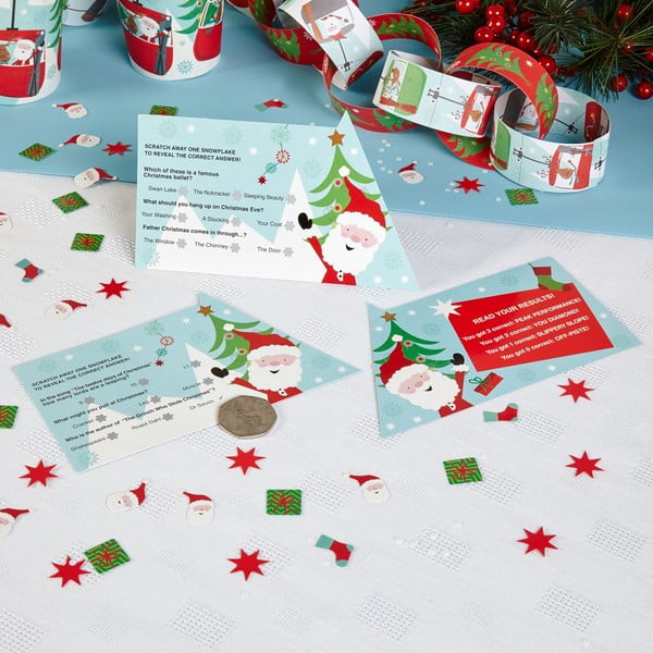 Zestaw 10 świątecznych kart do gry towarzyskiej Neviti Festive Fun