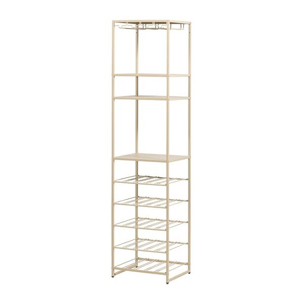 Beżowa szafka na wino liczba butelek 25, 45x185x40 cm Reese – WOOOD