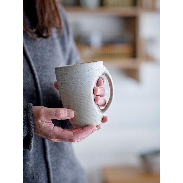 Szary kamionkowy kubek 550 ml Taupe – Bloomingville-image-1