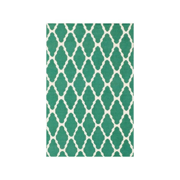 Ręcznie tkany dywan Kilim Venus Green, 155x240 cm