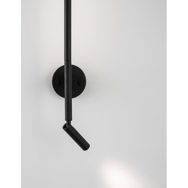 Aluminiowy kinkiet LED z elastyczną konstrukcją w kolorze matowej czerni Handy – Nova Luce-image-1