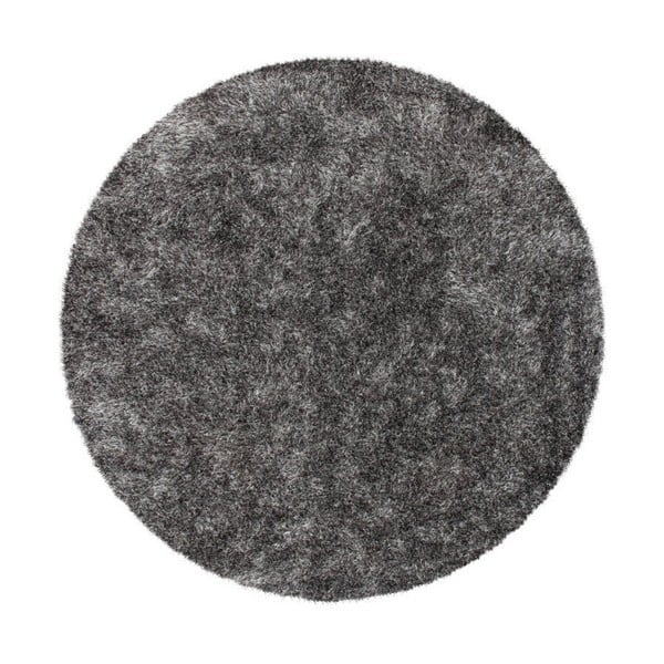 Szary okrągły dywan tkany ręcznie Kayoom Crystal 350 Grau Weich, ⌀ 160 cm