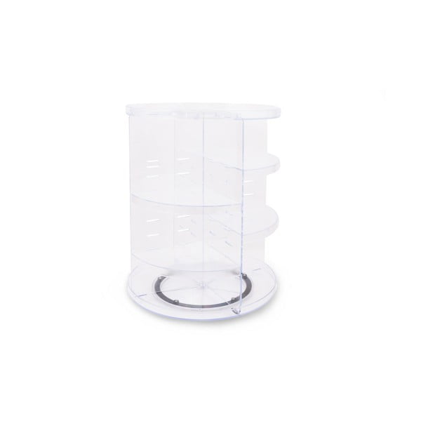 Transparentny plastikowy obrotowy organizer łazienkowy – Hermia-image-3