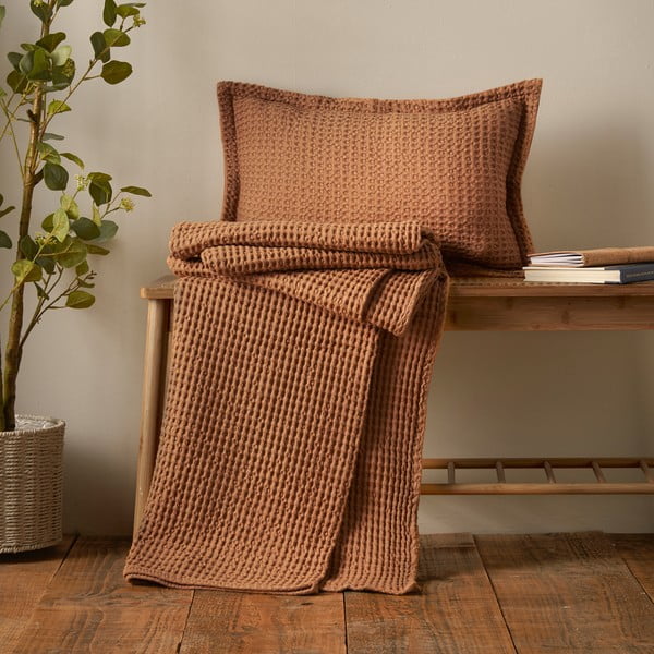 Bawełniana poduszka dekoracyjna 30x50 cm Jaipur Chunky Waffle – Pineapple Elephant-image-2