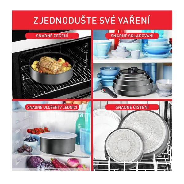 Zestaw garnków aluminiowych 20 el. Ingenio Daily Chef On – Tefal-image-2