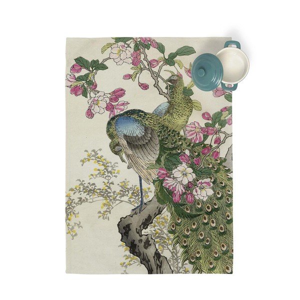 Zestaw 2 bawełnianych ścierek kuchennych Happy Friday Basic Japonais, 70x50 cm-image-1