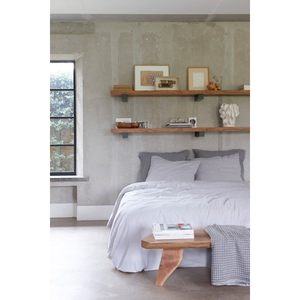 Jasnoszara pościel Walra Stewart, 140x220 cm-image-1