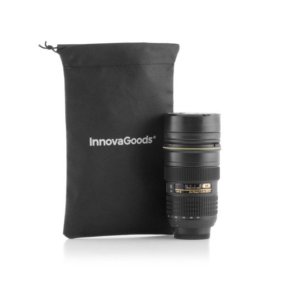 Czarny podróżny kubek termiczny InnovaGoods CamCup, 400 ml-image-3
