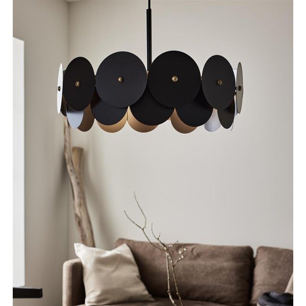 Czarna lampa wisząca Markslöjd Vegas, ø 53 cm-image-1