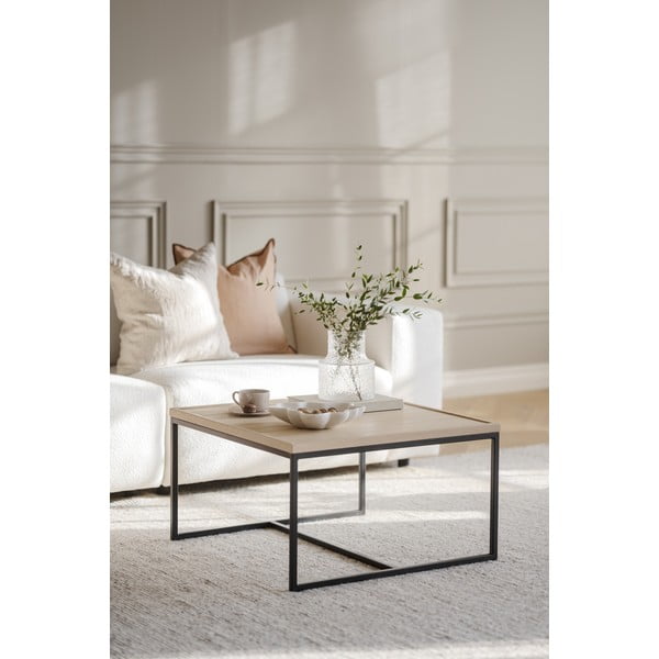 Stolik z blatem z drewna dębowego ø 70 cm Deerfield – Rowico-image-3