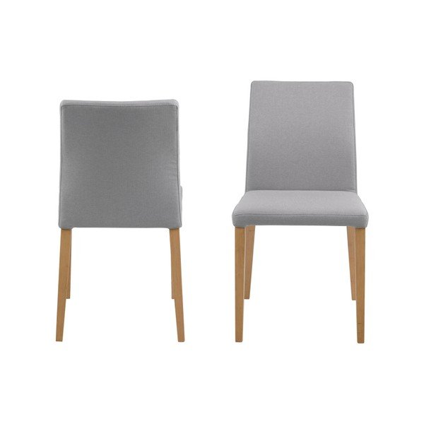 Zestaw 2 jasnoszarych krzeseł Actona Zina Dining Set-image-2