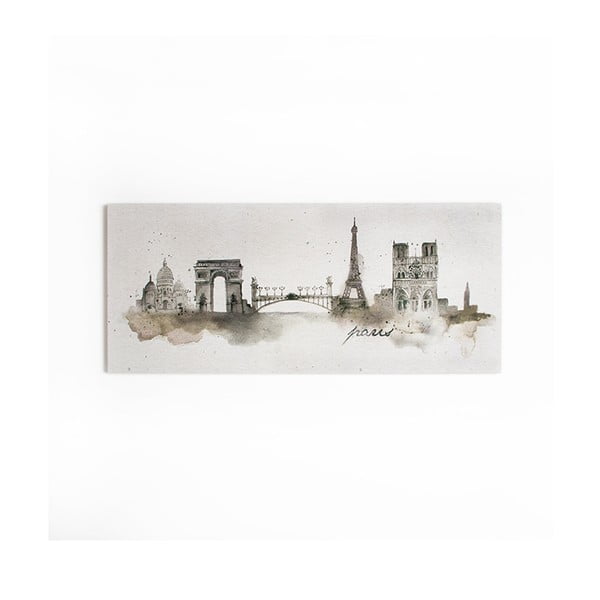 Obraz Graham & Brown Paris Watercolour, 120x50 cm
