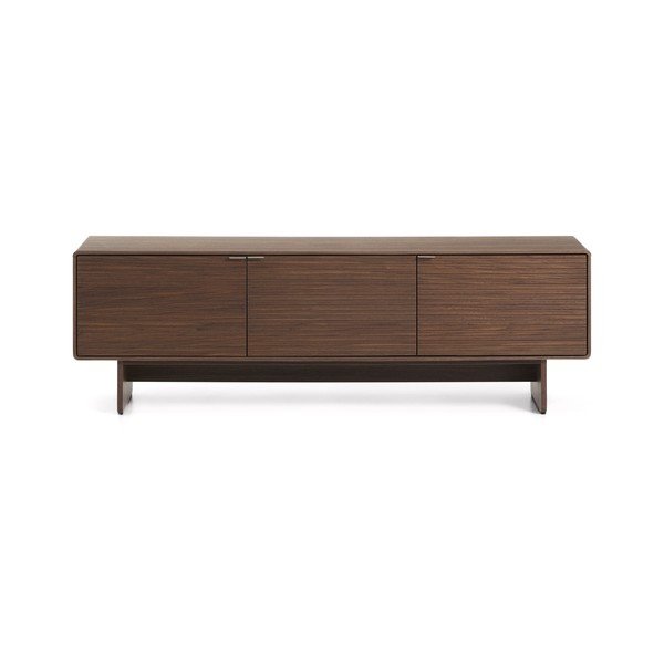 Szafka pod TV w dekorze orzecha w ciemnym naturalnym kolorze 150x46x40 cm Norlen – Kave Home-image-3