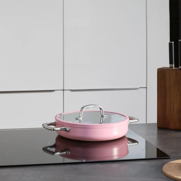 Patelnia z pokrywką/z powłoką ceramiczną ø 28 cm tegame Meda 3.0 – FABINI-image-1