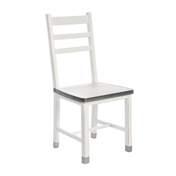 Krzesło do jadalni White Wood z cynkowymi detalami