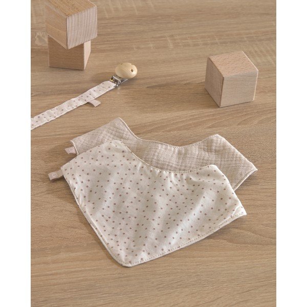 Zestaw 2 klipsów do smoczka z bawełny organicznej Kave Home Maren-image-2