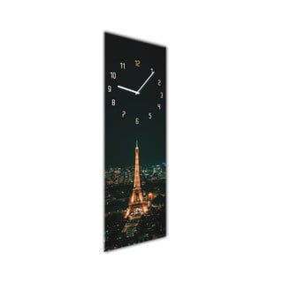 Zegar ścienny Styler Glassclock Paris, 20x60 cm
