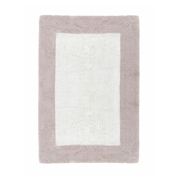 Beżowo-biały bawełniany dywanik łazienkowy Asos, 70x110 cm