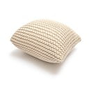 Beżowy puf w kształcie poduszki Bonami Essentials Knit