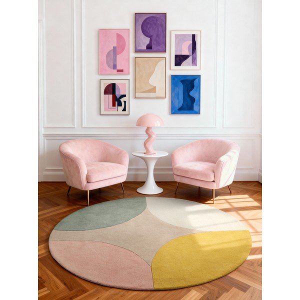 Wełniany okrągły dywan tkany ręcznie ø 160 cm Westminster Cecil – Ted Baker-image-1