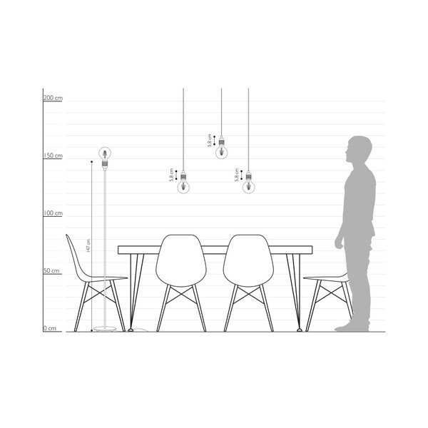 Biała lampa stojąca Sotto Luce BI Elementary XL 1F-image-3