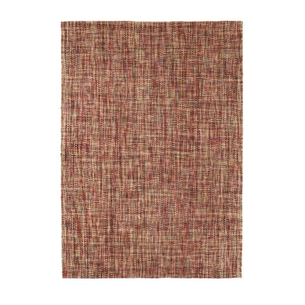 Czerwony dywan wełniany Linie Design Johanna, 140x200 cm