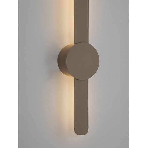 Szarobeżowy aluminiowy kinkiet LED Norei – Nova Luce-image-1
