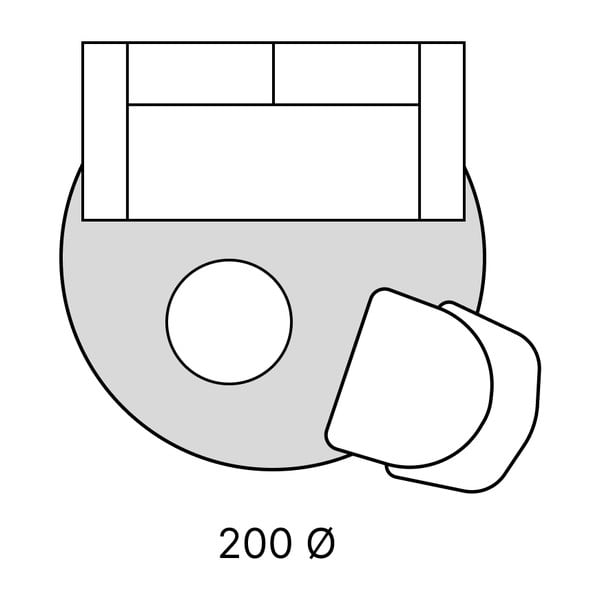 Jasnoszary okrągły dywan ø 200 cm Life – Ayyildiz Carpets-image-3