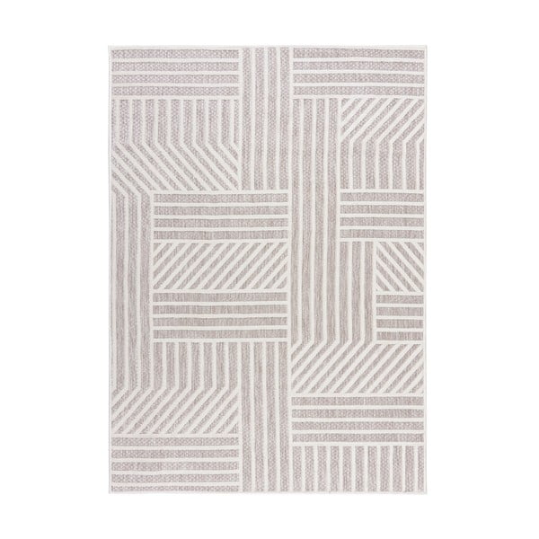 Beżowy dywan zewnętrzny Flair Rugs Blocks, 80x150 cm