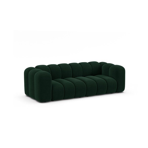 Ciemnozielona sofa 228 cm Lupine – Micadoni Home-image-1