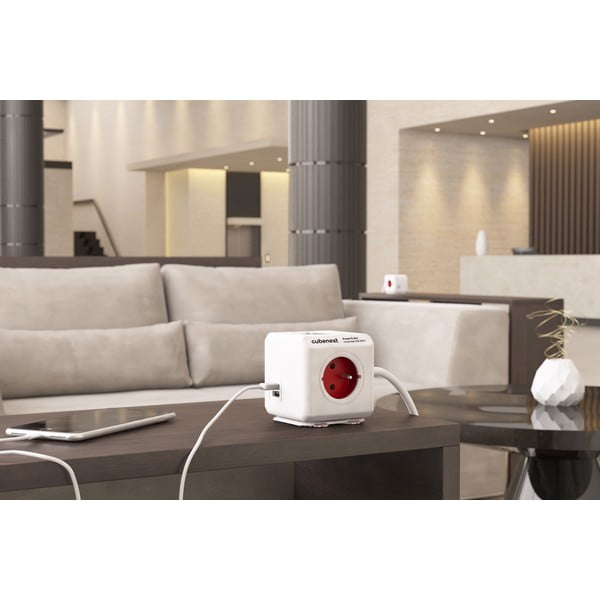 Rozgałęźnik do gniazdka 13 cm PowerCube Extended USB – Cubenest-image-4