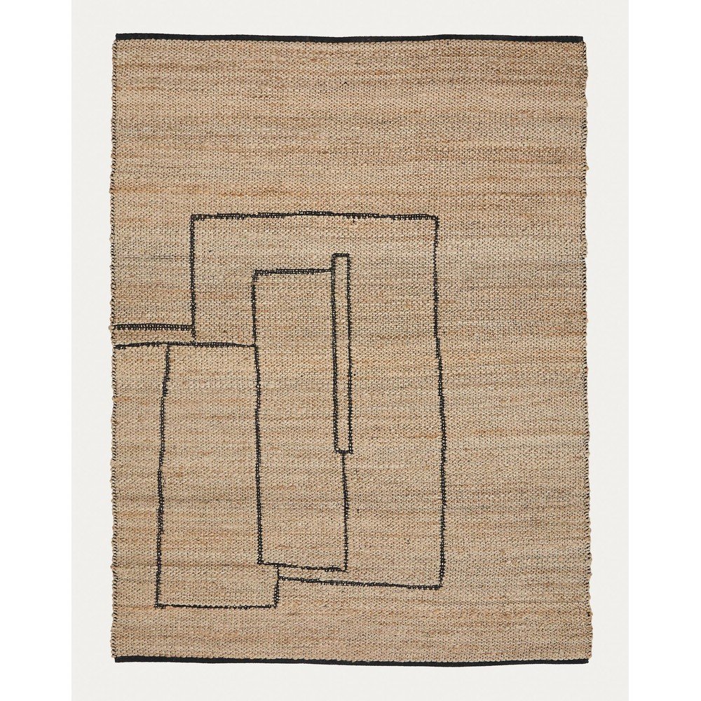 Dywan z juty dwustronny/tkany ręcznie w naturalnym kolorze 200x300 cm Velira – Kave Home