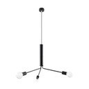 Czarna lampa wisząca z metalowym kloszem ø 74 cm Donato – Sollux