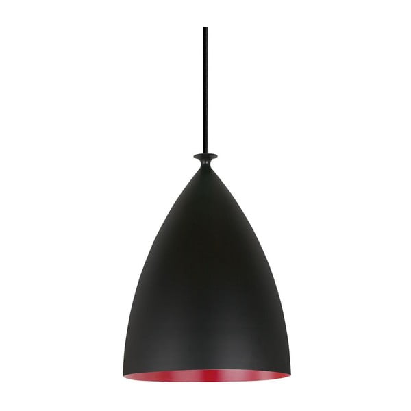 Lampa wisząca Nordlux Slope 20 cm, czarna/czerwona