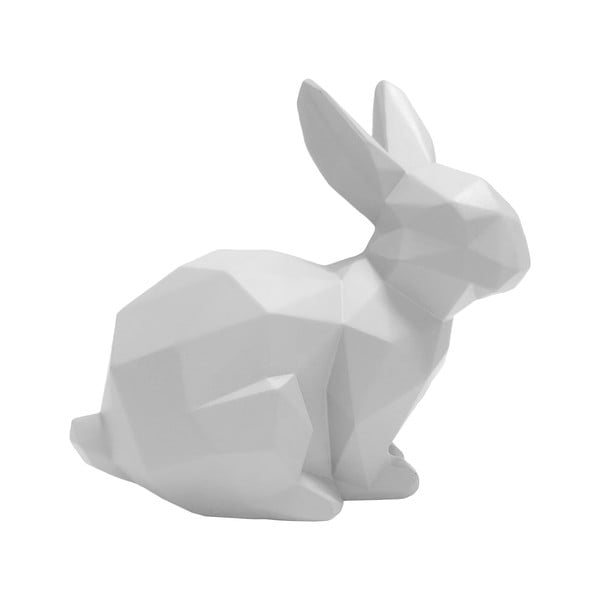 Biała dekoracja w kształcie króliczka PT LIVING Origami Bunny