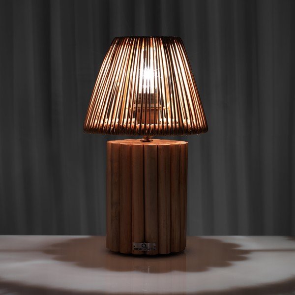 Lampa stołowa w naturalnym kolorze 40 cm Perlis – Tomasucci-image-2
