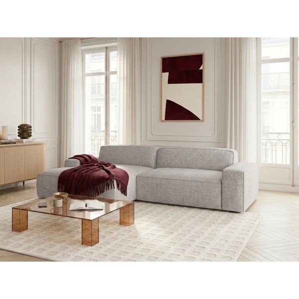 Szary rozkładany/z elektryczną regulacją siedziska narożnik (lewostronny) Abel – Bobochic Paris-image-4