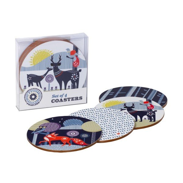 Zestaw 4 podkładek Folklore Coasters-image-1