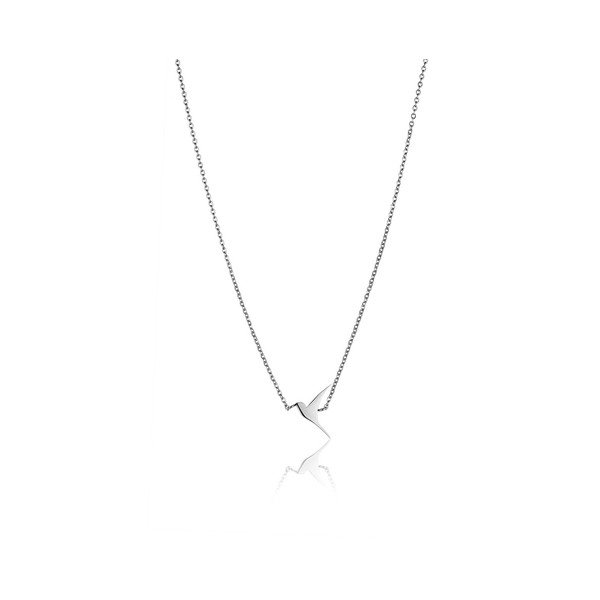 Komplet wisiorka z bransoletką w srebrnym kolorze z ptaszkiem Emily Westwood-image-4