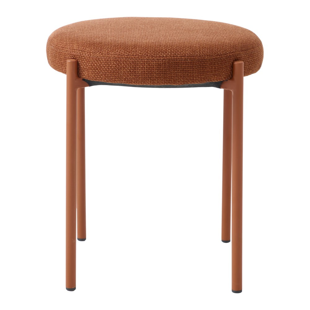 Metalowy stołek w kolorze terakoty Pelican – Unique Furniture (zdjęcie 3)