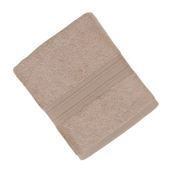 Brązowy ręcznik z bawełnianych i bambusowych włókien Foutastic, 50x90 cm
