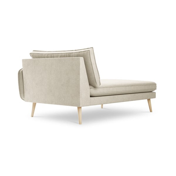 Beżowy szezlong Kooko Home Lento, prawostronny-image-2