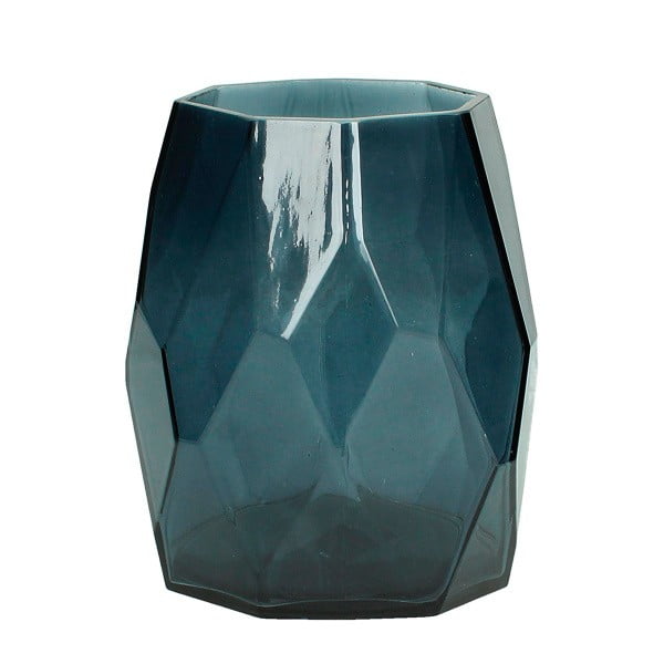 Niebieski wazon szklany HF Living Diamond